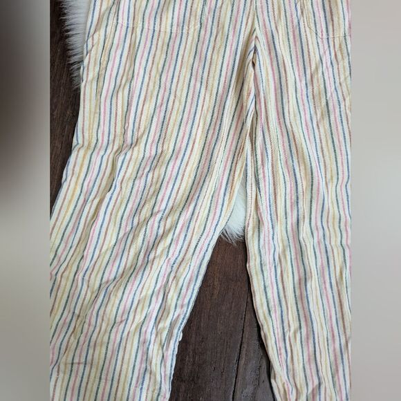 Marine Layer Multicolor Cream Wide Leg Pants M Medium - Picture 2 of 6